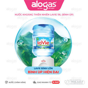 Nước khoáng Lavie 19L bình úp