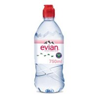 Nước Khoáng Nắp Thể Thao, Mineral Water, Sport Cap (75cl) - EVIAN