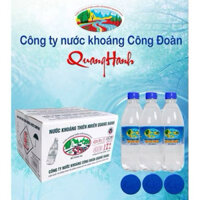 NƯỚC KHOÁNG QUANG HẠNH HÀNG CHÍNH HÃNG (thùng 20 chai nước khoáng mặn 500ml)