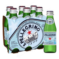 Nước Khoáng Thiên Nhiên Có Gas Đóng Chai S.Pellegrino Sparkling Mineral Water, Chai 250 mL (8.45 Fl. Oz.)