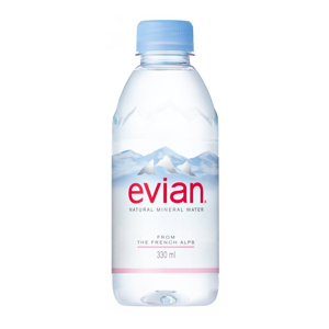 Nước khoáng thiên nhiên Evian chai 330ml