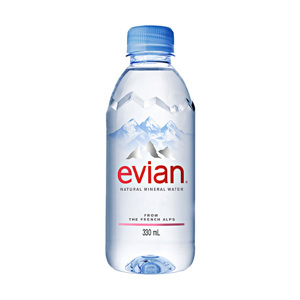 Nước khoáng thiên nhiên Evian chai 330ml