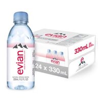 Nước Khoáng Thiên Nhiên, Natural Mineral Water, PET Bottle (330ml) - EVIAN