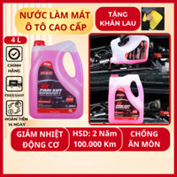 Nước Làm Mát Động Cơ Ô Tô Cao Cấp Chính Hãng Focar Red Coolant 4L, Giảm nhiệt động cơ, chống ăn mòn
