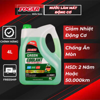 Nước làm mát động cơ ô tô Focar Green Coolant 4L - Nước làm mát xe hơi, nước làm mát động cơ, nước làm mát máy, làm mát