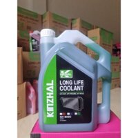 Nước làm mát động cơ ô tô KinZhal màu xanh / đỏ Can 5 lít K01R / G .Nước mát chính hãng.