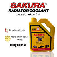 Nước Làm Mát Ô Tô/Nước Làm Mát Xe Máy/ Nước Làm Mát -SAKURA- Nước Làm Mát Động Cơ -Made In Japan- 4L