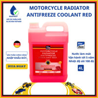 Nước Làm Mát Xe Máy Màu Hồng Độ Sôi 108°C BLUECHEM - MOTORCYCLE RADIATOR ANTIFREEZE COOLANT RED - 4 Lít
