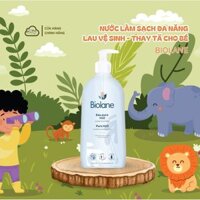 Nước làm sạch thay bỉm vệ sinh cho bé không cần rửa lại nước Biolane Pure H2O 300ml - CHÍNH HÃNG