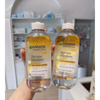Nước Làm Sạch Và Tẩy Trang Cho Da Khô Micellar Water Oil Infused GARNIER 400ml