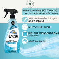 Nước Lau Kính EARTH CHOICE  Làm Sạch Gương Kính Và Các Bề Mặt, Hương Thơm Hoa Cúc La Mã Dung Tích 600ml