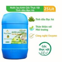 Nước Lau Kính Gốc Thực Vật Peace Mass Tinh Dầu Bạc Hà - 25 lít (Nước Lau đa năng)