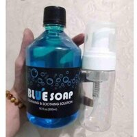 Nước Lau Mực xăm Blue Soap 500ml (Tặng 1 Bình Chiết)