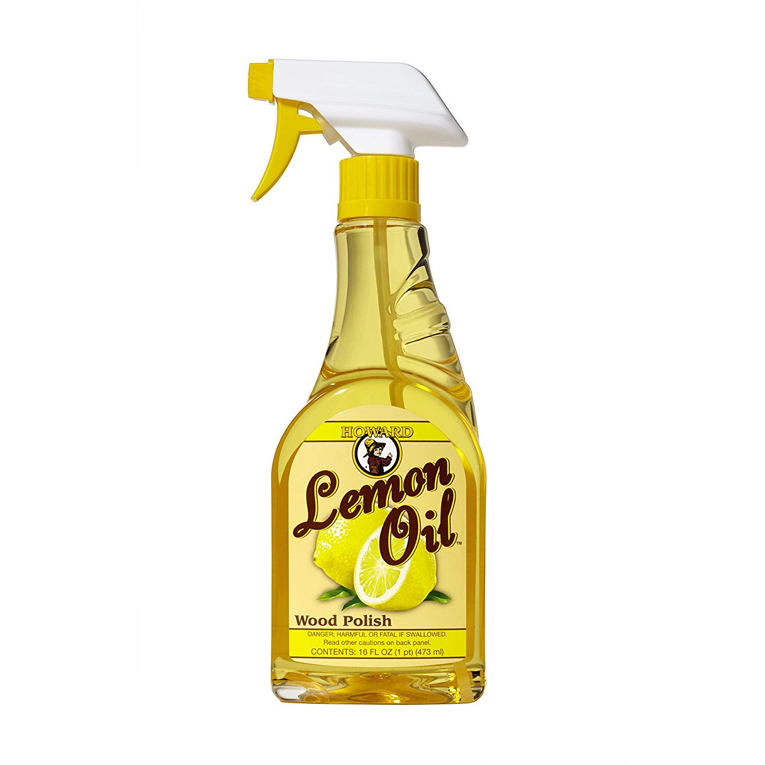 Nước lau sạch bóng đồ gỗ nội thất hương chanh Howard Lemon Oil LM0016, 473ml
