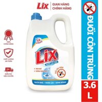 NƯỚC LAU SÀN LIX ĐUỔI CÔN TRÙNG CAN 3.6L LD360 NƯỚC LAU NHÀ DIỆT MUỖI DIỆT KHUẨN HỮU CƠ SẠCH BÓNG KHÔNG TÌ VẾT