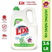 NƯỚC LAU SÀN LIX HƯƠNG NẮNG HẠ CAN 3.6L LH360 NƯỚC LAU NHÀ HƯƠNG DỊU NHẸ DIỆT KHUẨN HỮU CƠ SẠCH BÓNG KHÔNG TÌ VẾ