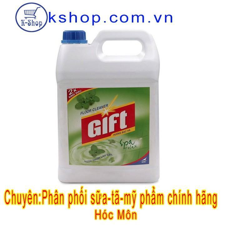 Nước Lau Sàn Gift Hương Bạc Hà (4kg/can)