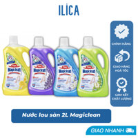 Nước lau sàn nhà cao cấp Magic Clean Ilica đậm đặc, đuổi côn trùng, thơm lâu, diệt sạch vi khuẩn Dung tích 2L Ilica.