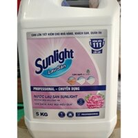 Nước lau sàn Sunlight can 5kg (Hương Hoa Hạ & Bạc Hà) - hàng chính hãng