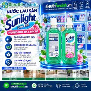 Nước Lau Sàn Sunlight Hương Hoa Hạ Dạng Chai 1kg