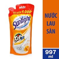 Nước Lau Sàn Sunlight  Hương Thiên Thảo Dạng Túi ( 997ml)