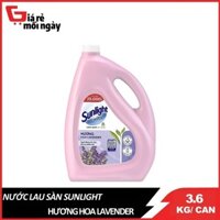 Nước Lau Sàn Sunlight Hương Hoa Lavender Can 3.6KG