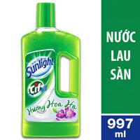 Nước lau sàn Sunlight hương Hoa Hạ chai 1kg (997ml)