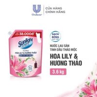 Nước lau sàn Sunlight Thiên Nhiên hương Hoa Lily túi 3.6kg