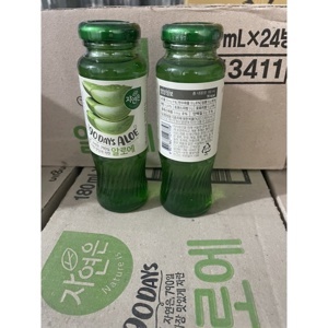 Nước lô hội WoongJin 180ml - Hộp 12 chai