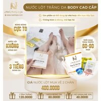 Nước Lột Lạnh Cao Cấp Nashi-Kem Lột Da-Lột Da Nashi ❤️ Tặng kèm Kích Bong + Tắm Trắng ❤️ (SET 2 CHÂN)
