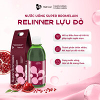 Nước Lựu Đỏ Relinner hỗ trợ dưỡng da sáng mịn, ngăn ngừa mụn nội tiết, Nước detox bổ sung chất xơ