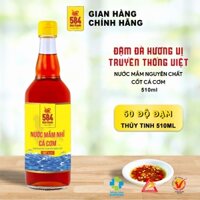 Nước Mắm 584 Nha Trang 60 Độ Đạm Thượng Hạng - Chai Thủy Tinh 510ml, T0560