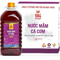 NƯỚC MẮM CÁ CƠM NGUYÊN CHẤT - 584 NHA TRANG - 12 ĐỘ ĐẠM - BÌNH LỚN 5 LÍT