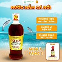Nước Mắm Cá Hồi Cát Hải 38 Độ Đạm - Chai Thủy Tinh 380ml - Nước Mắm Truyền Thống