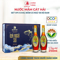 Nước Mắm Cát Hải - Quang Hải Cá Ngừ 56ºN: Tinh Hoa Biển Cả, Đẳng Cấp Thượng Hạng, Hộp VIP