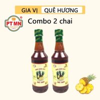 Nước mắm chay Phan Thiết Mũi Né từ trái thơm 500ml GIA VỊ QUÊ HƯƠNG (chai nhựa) (Combo 2 chai)