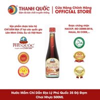 Nước mắm chỉ dẫn địa lý Phú Quốc - Thanh Quốc 40 độ đạm, chai nhựa 500ml