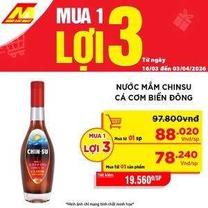 Nước mắm Chin-su cá cơm biển Đông 500ml
