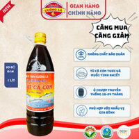 Nước mắm cốt cá cơm  30 độ đạm 1 Lít Cường Là nguyên chất truyền thống sạch