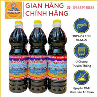 Nước mắm cốt cá cơm nguyên chất . Loại đặc biệt ủ 4 năm.  Hùng Hạnh Ba Làng - Thanh Hoá