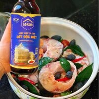 Nước mắm cốt đặc biệt 40 độ đạm Lê Gia 525ml – Chai