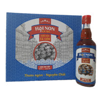 Nước mắm Hai Non Cà Ná 32/35 độ đạm thùng 8 chai thủy tinh 500ml