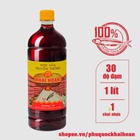 Nước Mắm Khải Hoàn Chai Nhựa 1 Lít 30 Độ Đạm