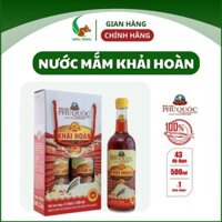 Nước mắm Khải Hoàn chai thủy tinh 520ml, 40 độ đạm, hương thơm béo tự nhiên hậu vị ngọt, không CBQ