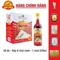 Nước mắm Khải Hoàn - Phú Quốc  40 độ - chai 520ml ( Hộp 6 chai )
