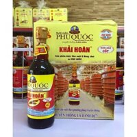 Nước mắm Khải Hoàn Phú Quốc thùng 6 chai 520ml 40 độ đạm