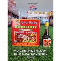 NƯỚC MẮM NGUYÊN CHẤT S40 - Thùng 6 chai thủy tinh 200ml