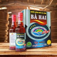 Nước Mắm Nhỉ Cá Cơm Bà Hai MS35 40 Độ Đạm Chai 500ml
