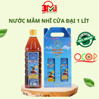 Nước mắm nhĩ Cửa Đại đặc biệt, nước mắm cá cơm than tươi nguyên chất Cửa Đại chai nhựa 1lít