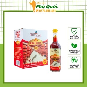 Nước mắm Phú Quốc Khải Hoàn - 40 độ đạm, Thùng 6 chai 520ml